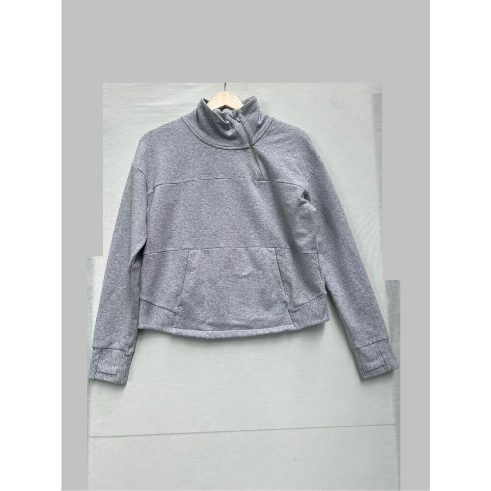 The North Face Cropped Asymmetrical Zip Sweatshirt size Large